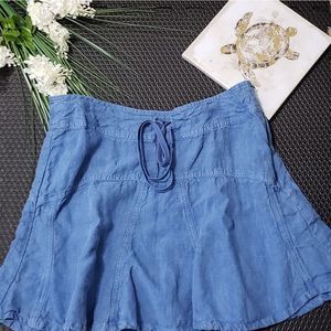 Athleta Dusk Blue Daydream Linen Skirt